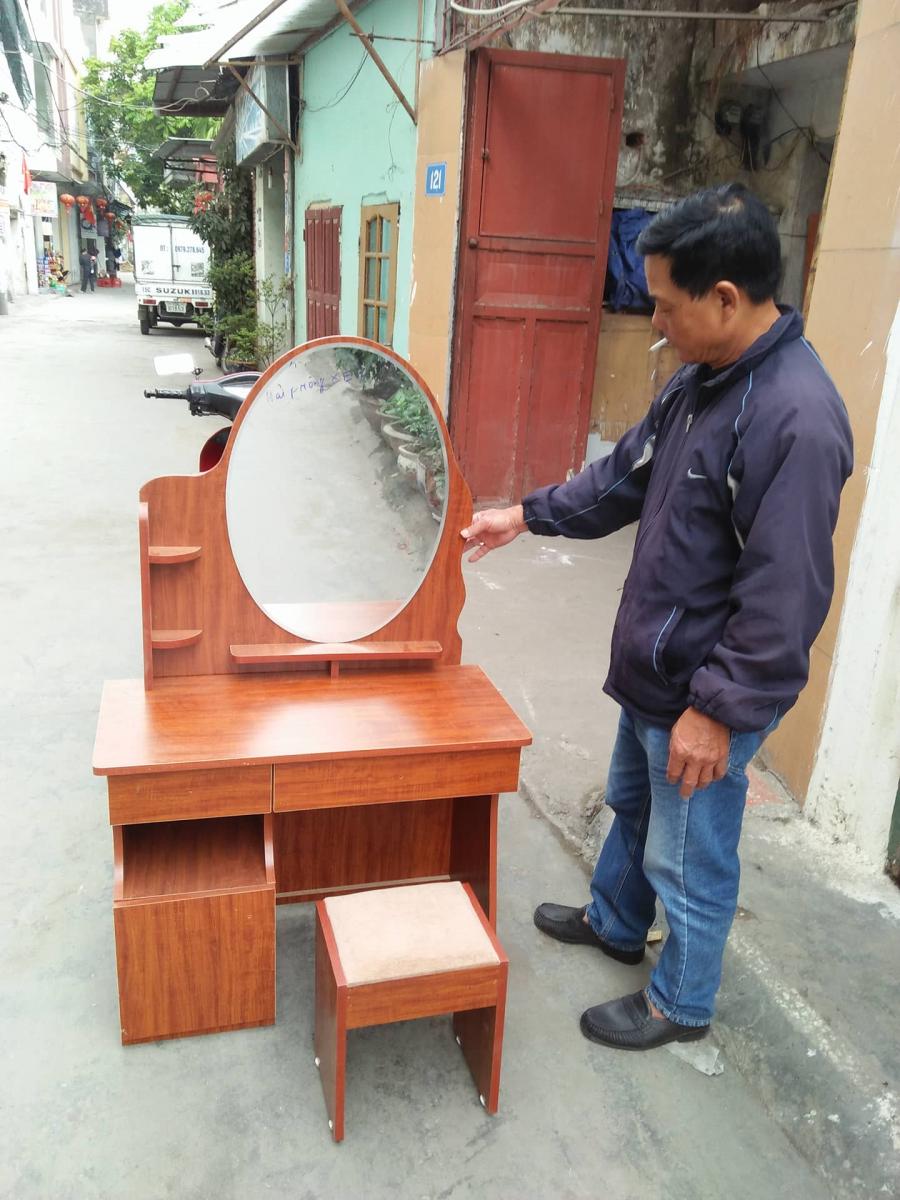 Bàn Phấn Trang Điểm Hải Phòng Gỗ Công Nghiệp 80cm